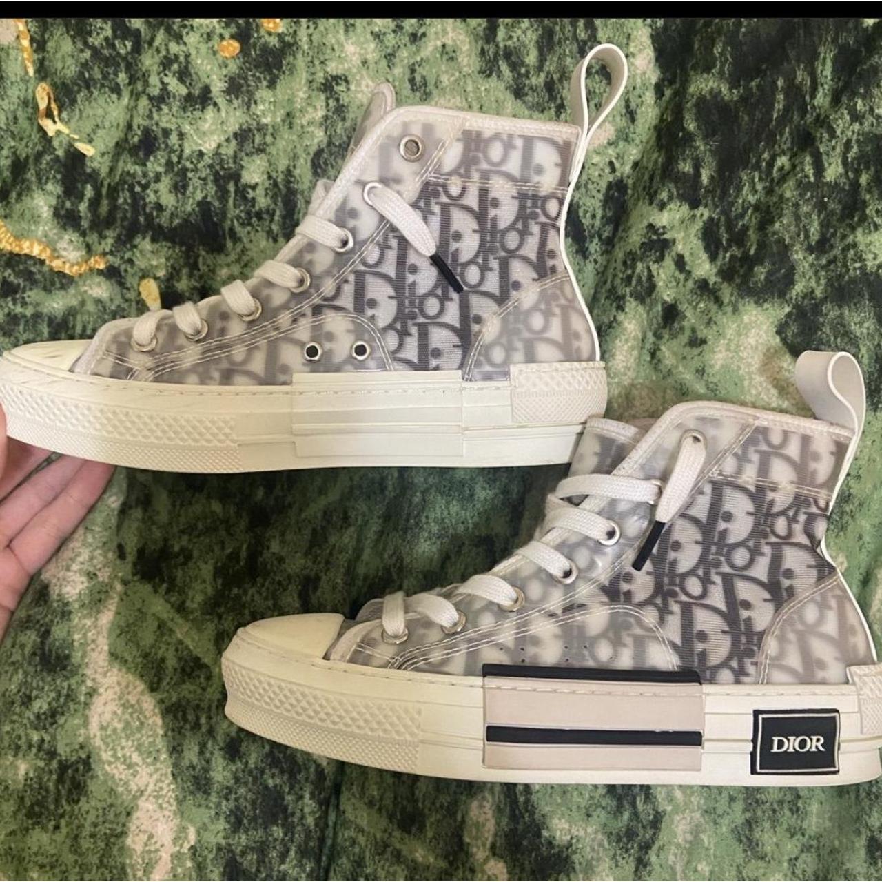 dior high top sneakers used