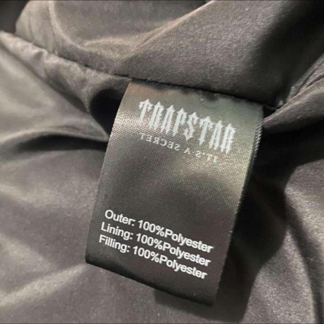 Black trapstar coat size large - Depop