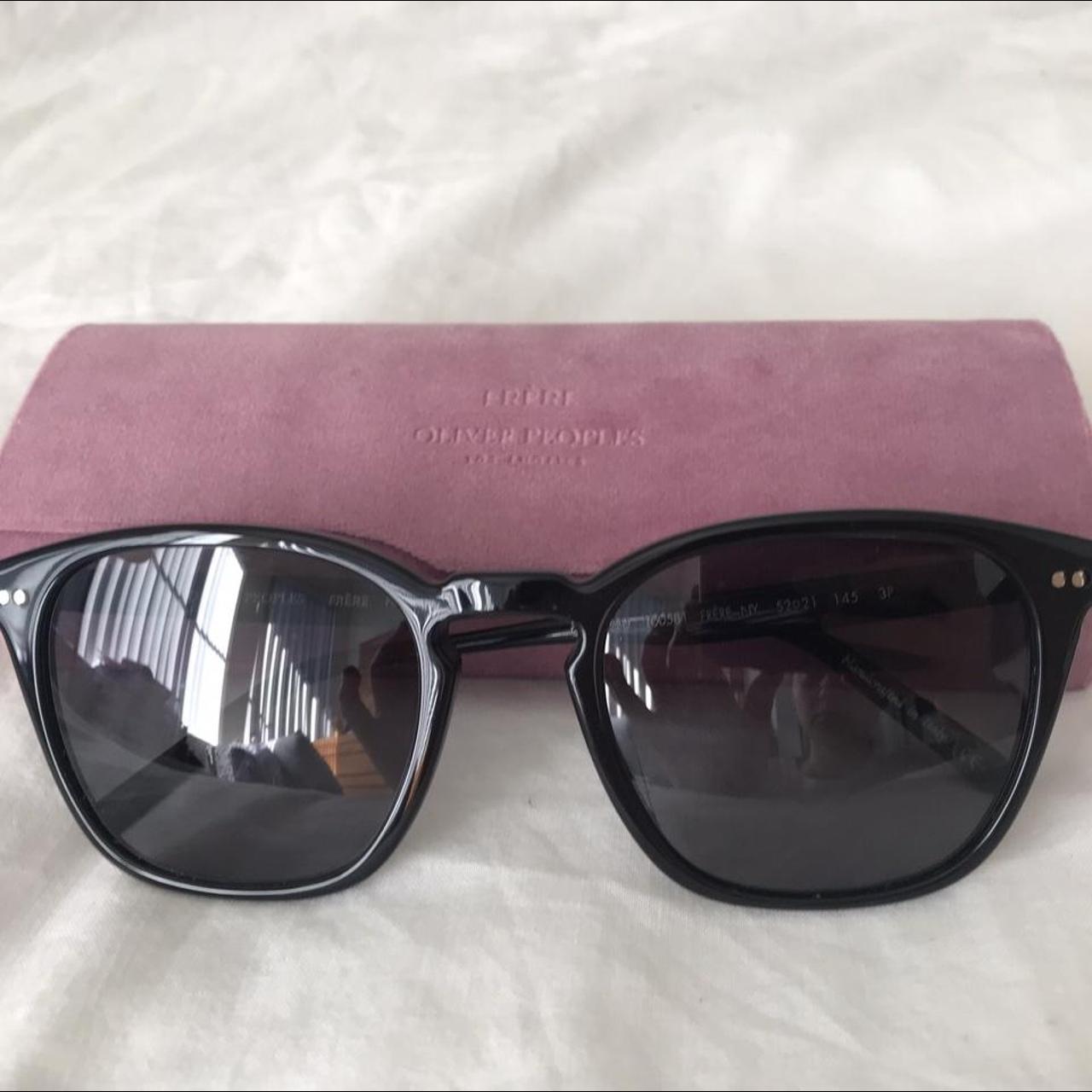 Oliver Peoples Frère NY Sunglasses Black acetate... - Depop