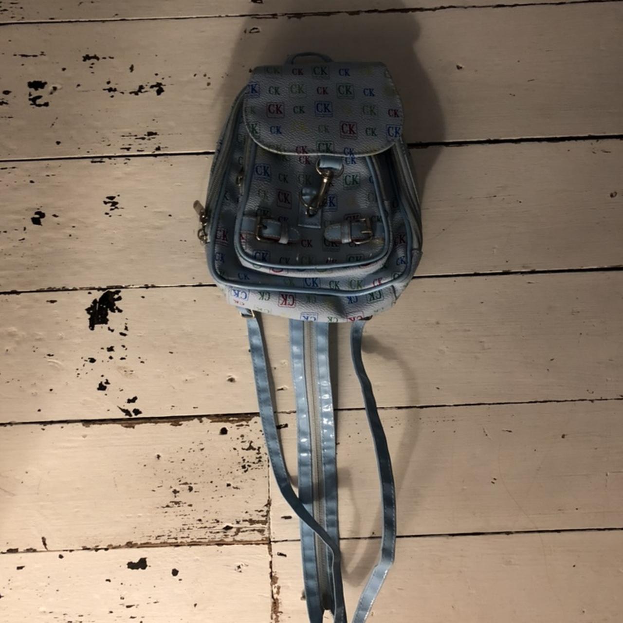 Deux lux Demi canvas backpack in cream and - Depop