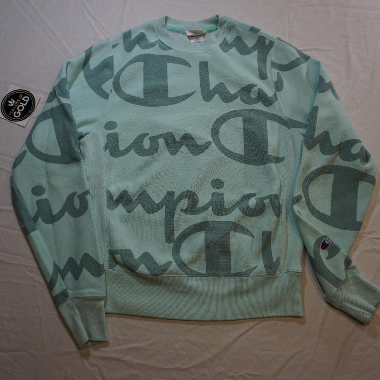 Champion reverse weave online small script crewneck sweatshirt