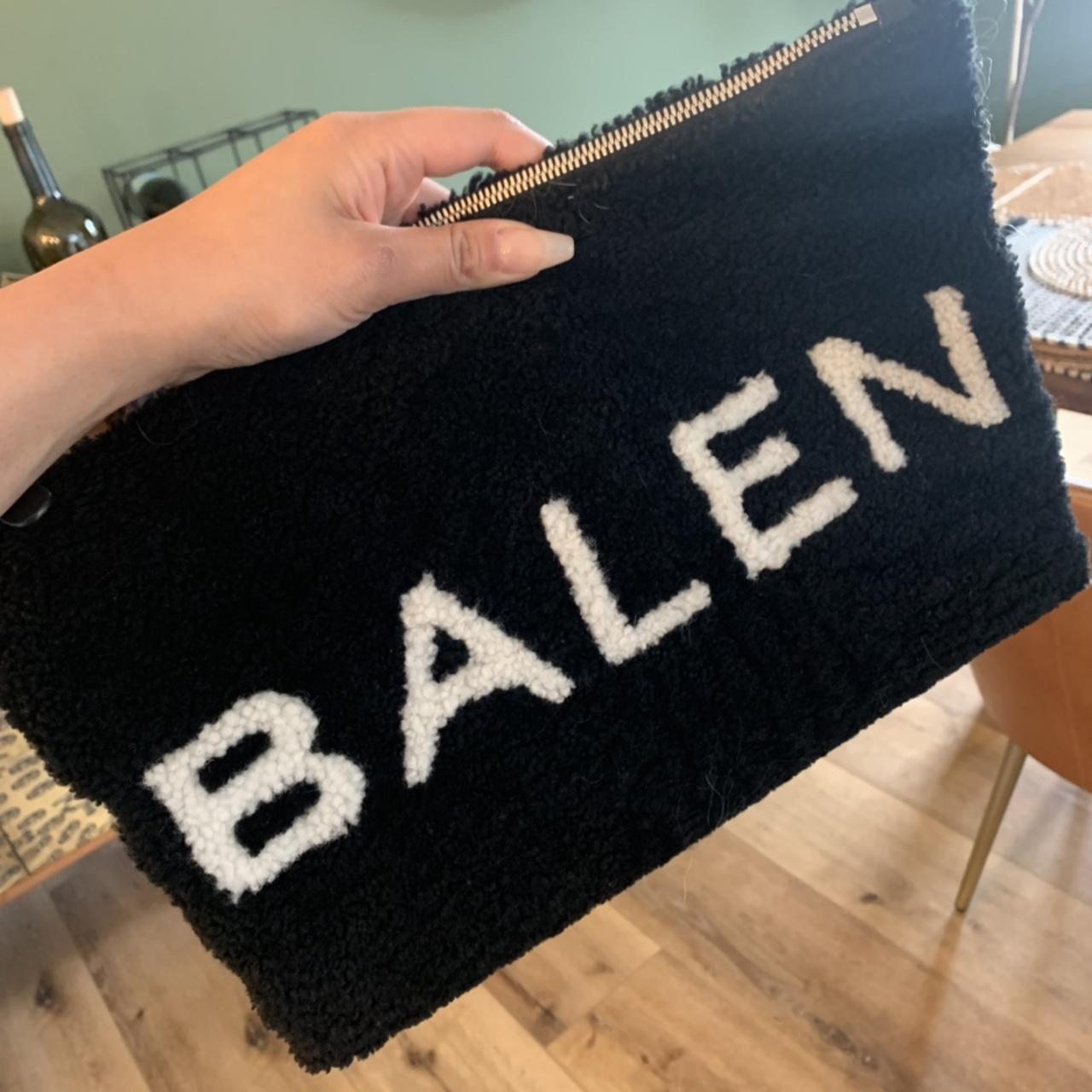 Balenciaga 2025 shearling pouch