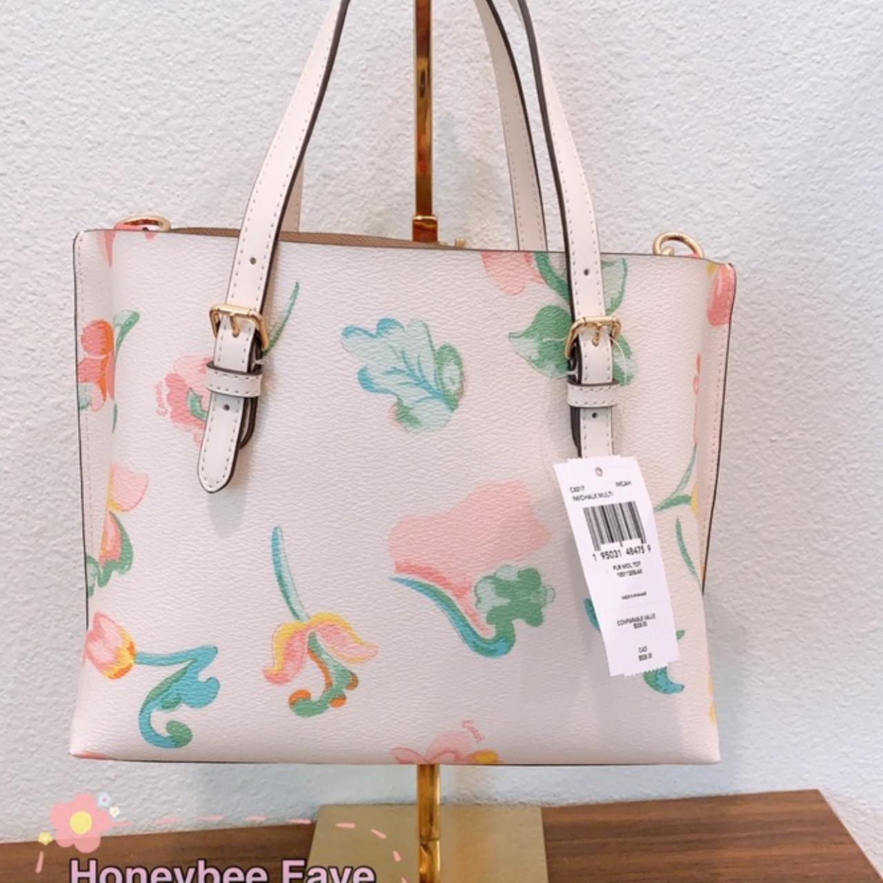 Coach Mollie Tote With Dreamy Land Floral Print authentic