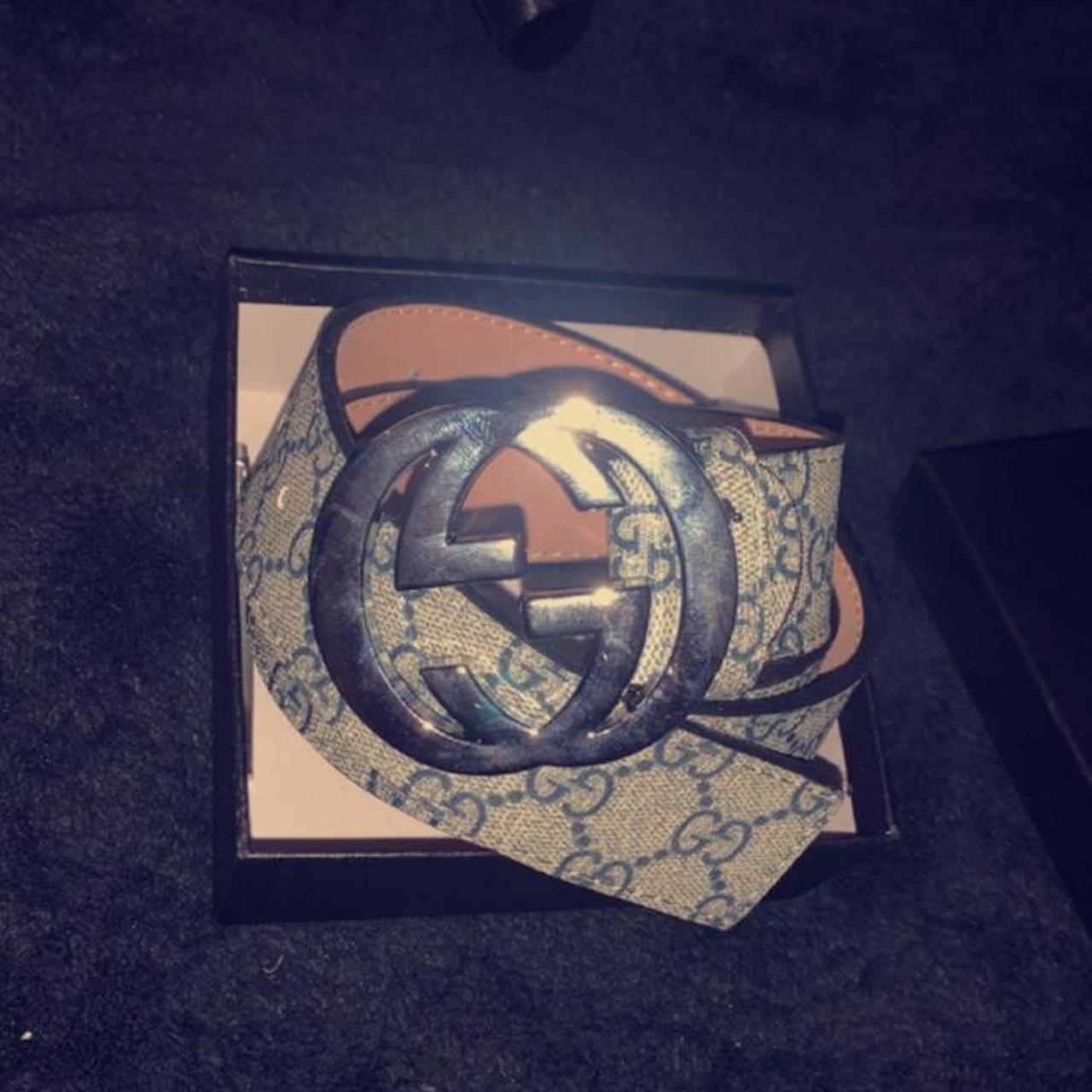 mens gucci belt with gold buckle