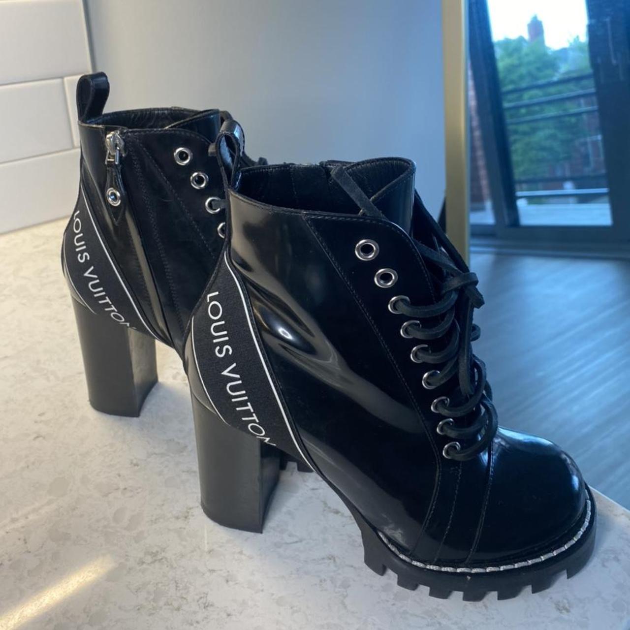 Louis Vuitton Leather Combat Boots
