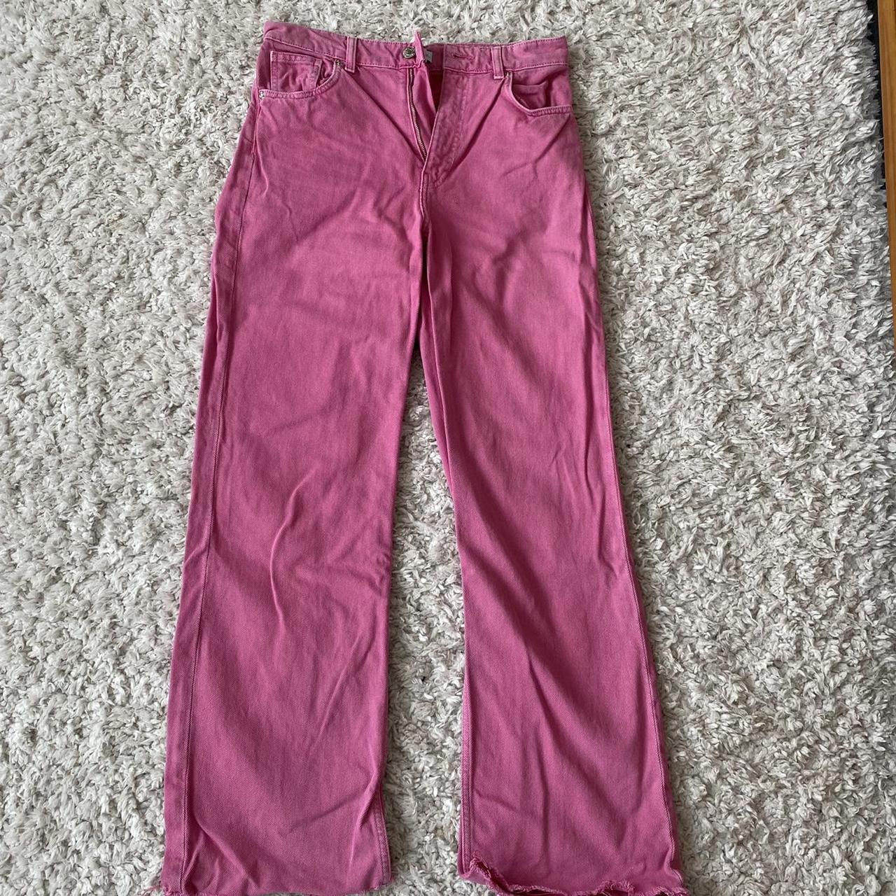 Zara pink jeans Worn a few times Size 10 Depop