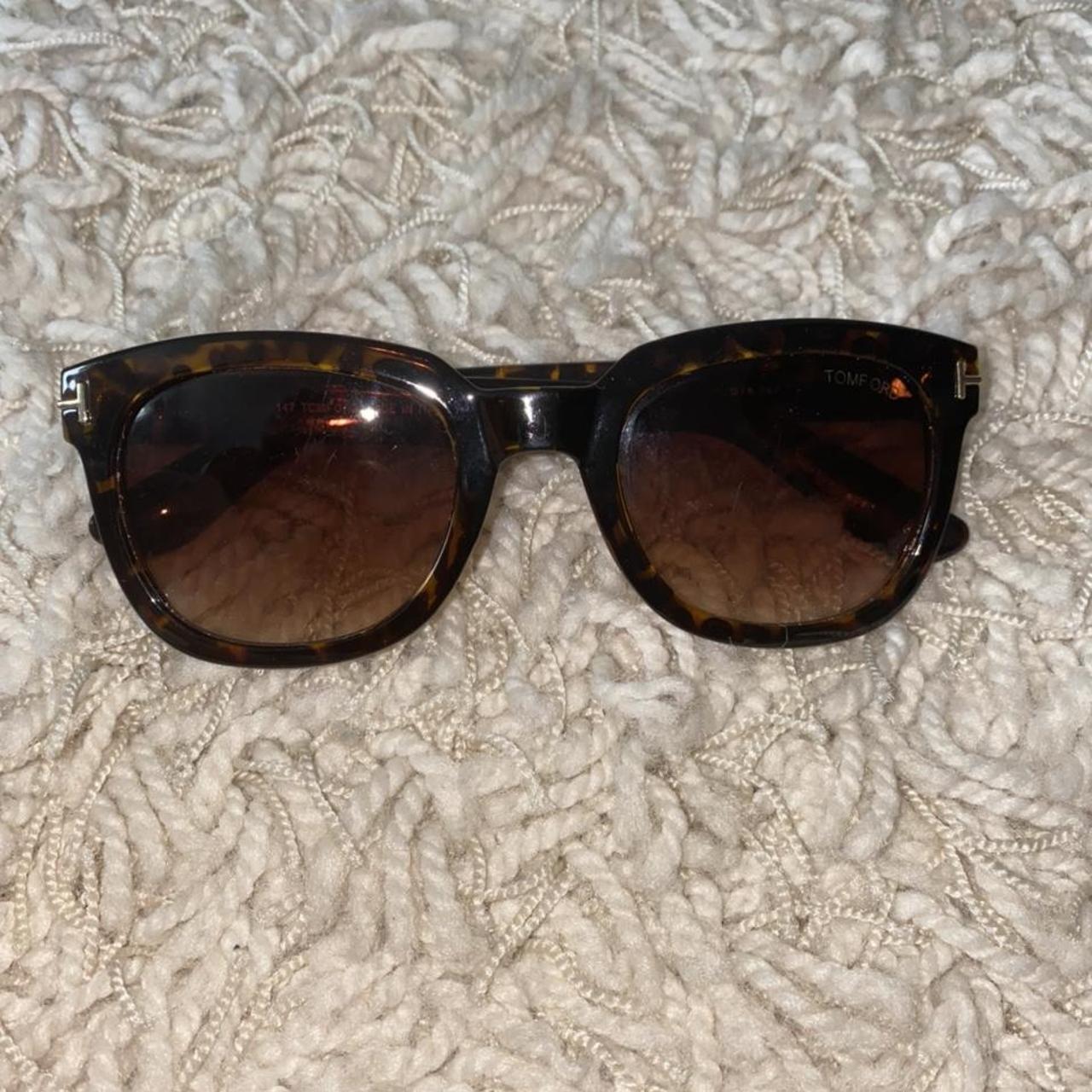 TOM FORD Women's Brown and Gold Sunglasses