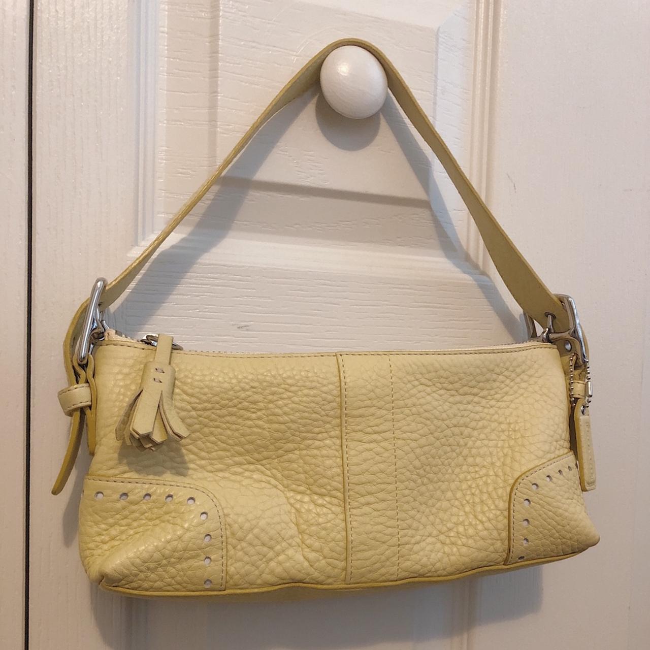 Small yellow 2025 coach purse