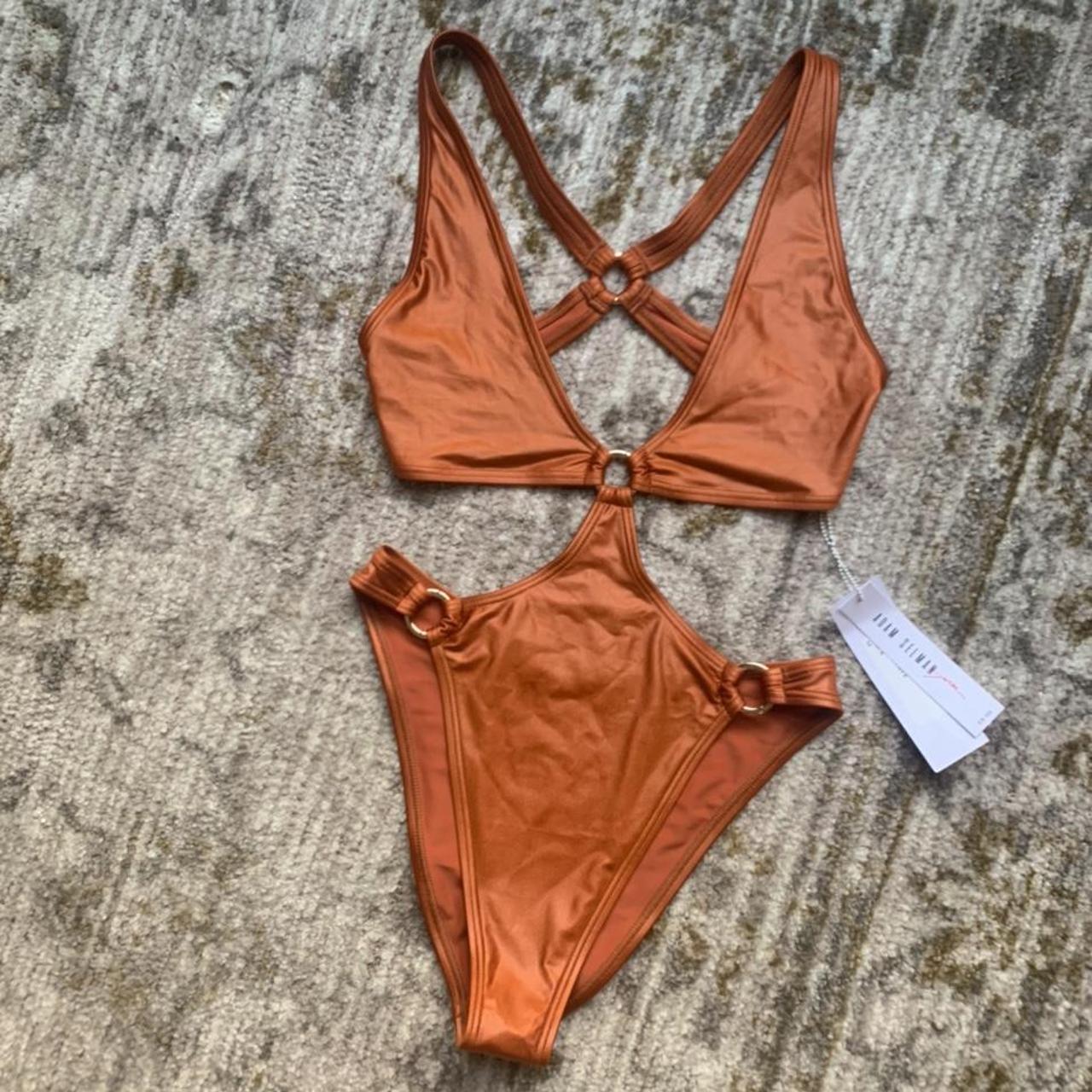 Adam Selman Women's Orange Swimsuit-one-piece (2)