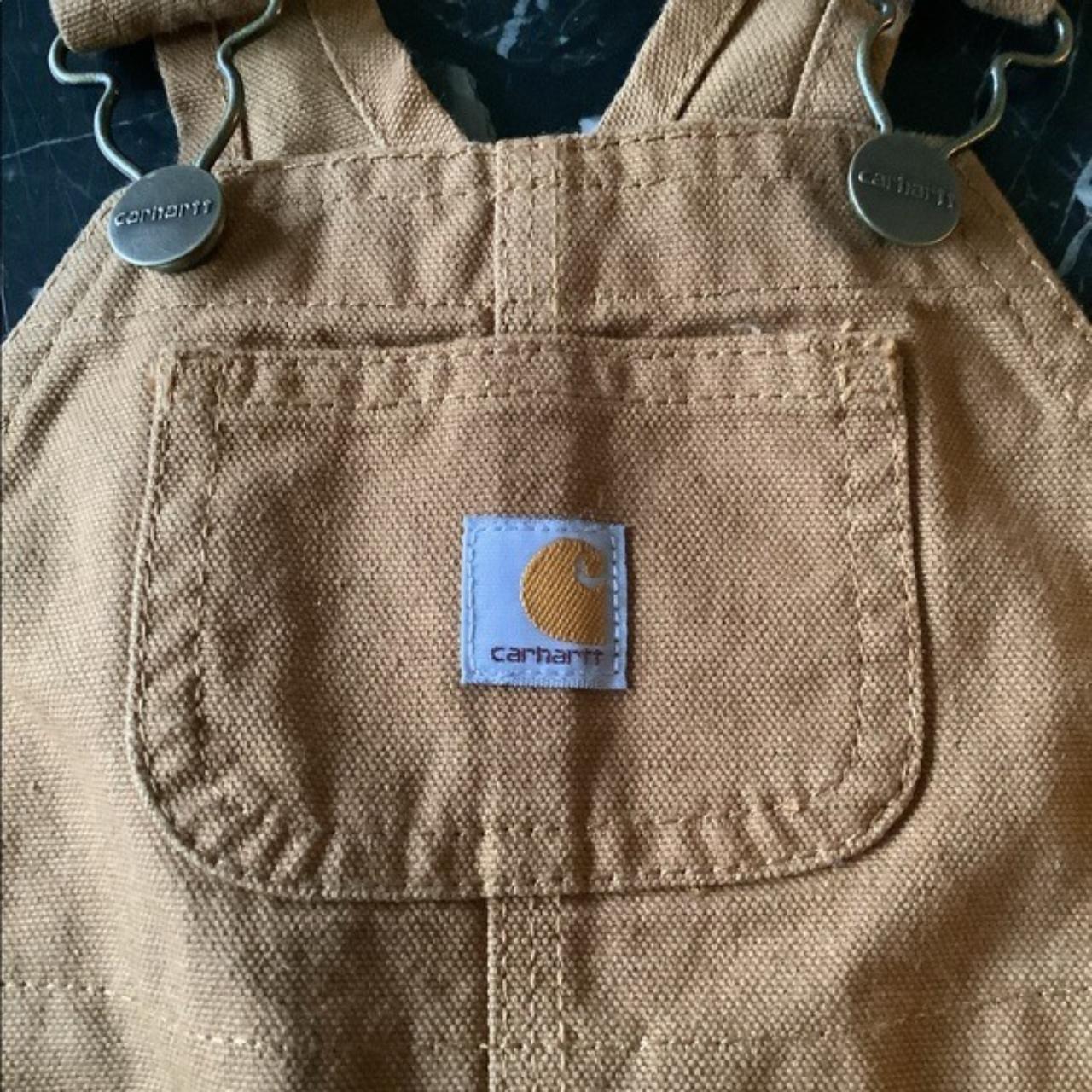 Carhartt Tan Dungareesoveralls Depop