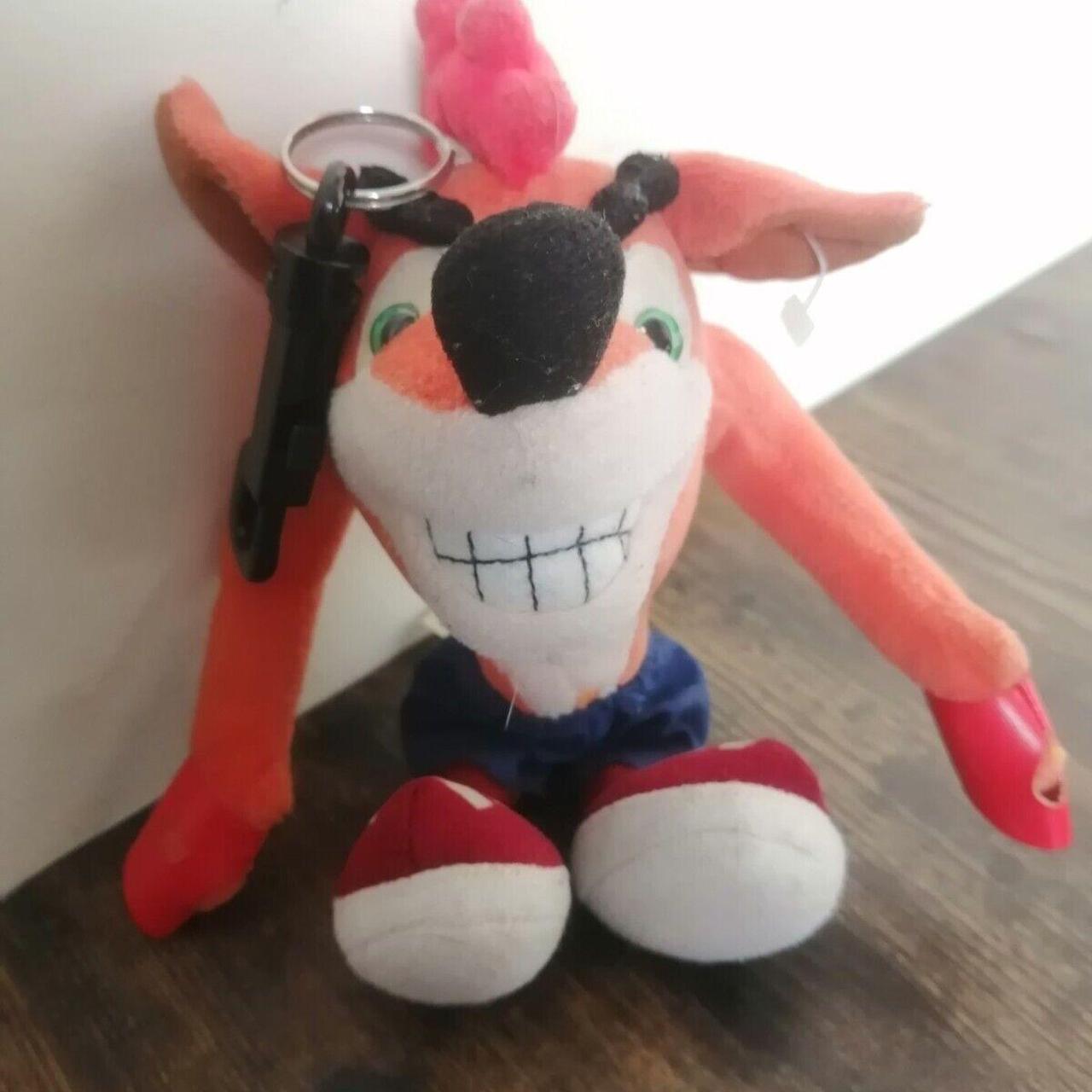 Vtg 7" Genuine Crash Bandicoot Plush Keychain... Depop
