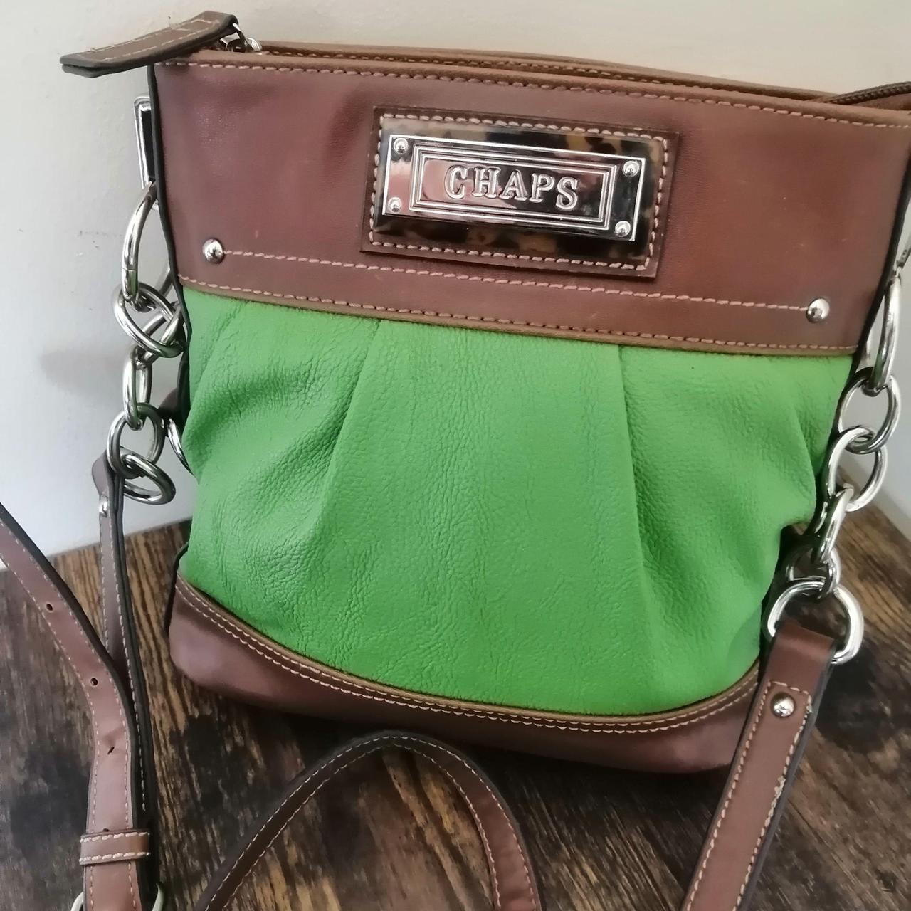 Chaps by Ralph Lauren Black Crossbody Bag Purse... Depop