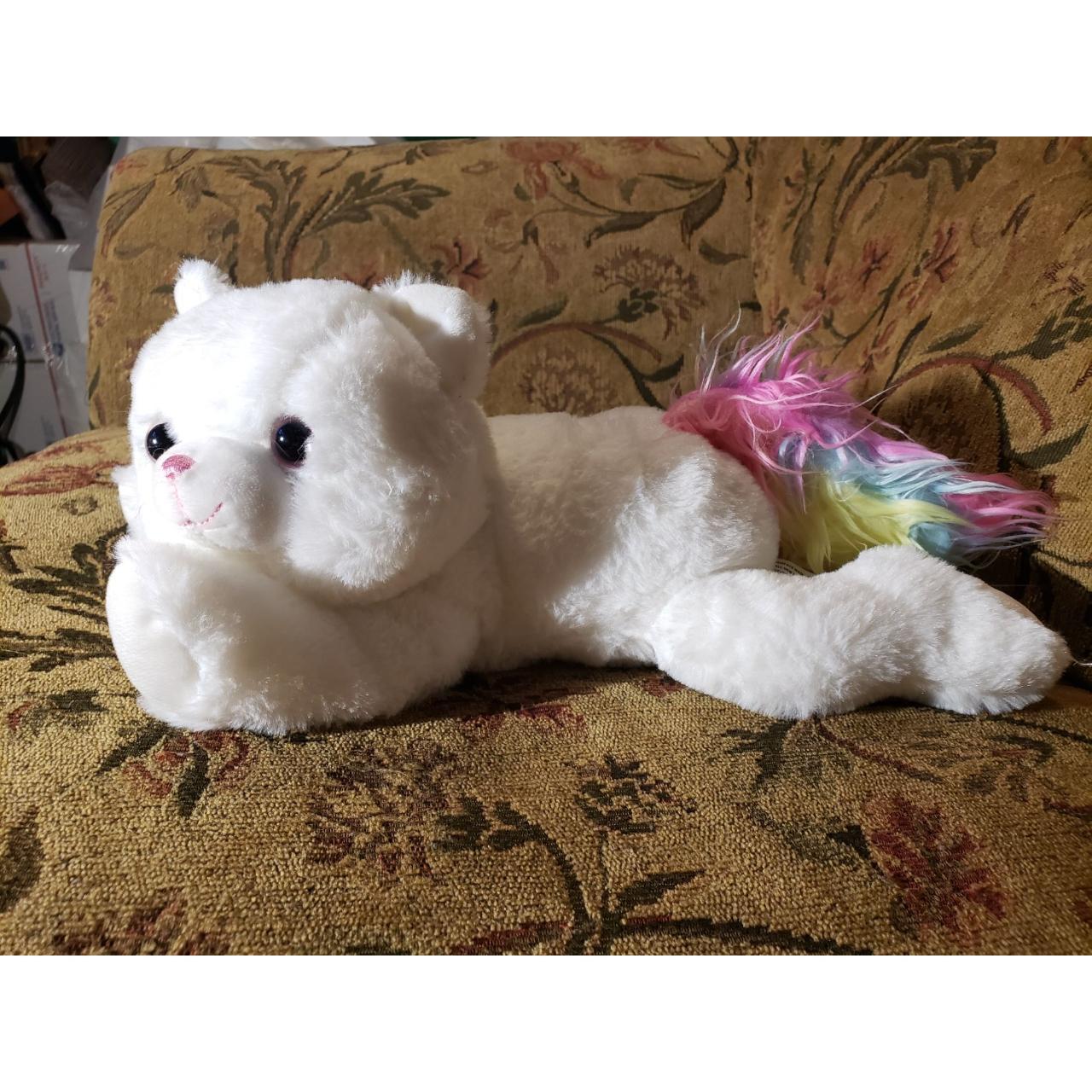 Cat With Rainbow Tail Plushie 47W Condition:... - Depop