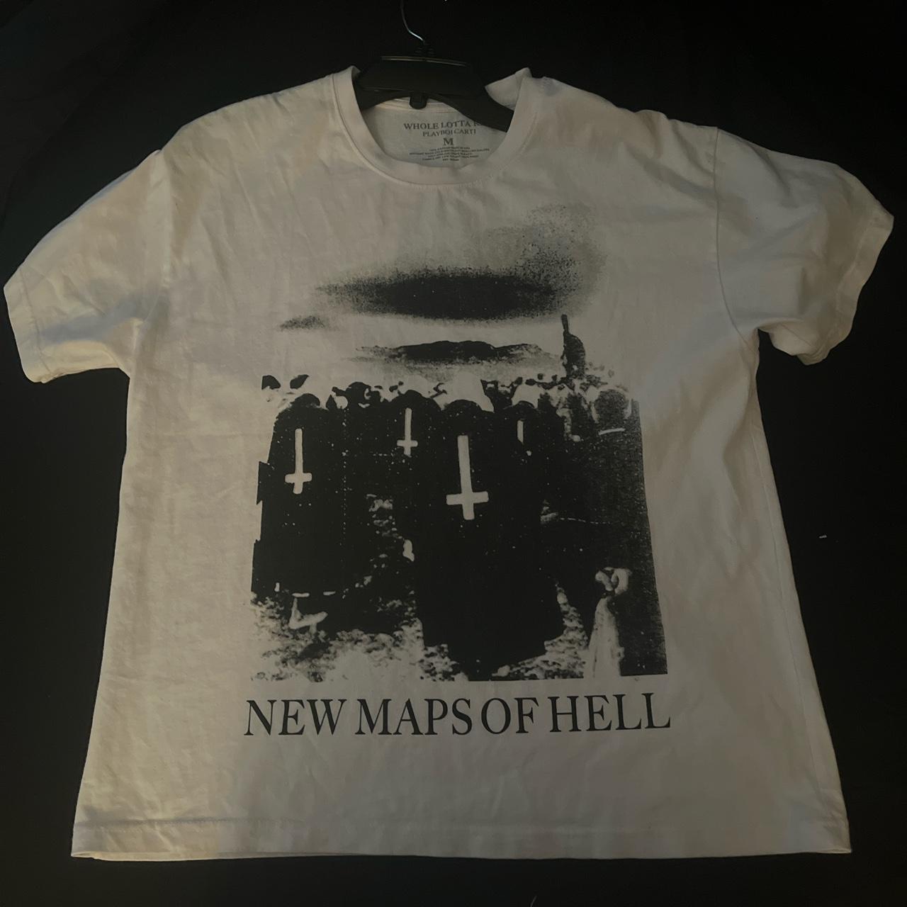 Playboi Carti New Maps of Hell White Shirt Whole Lotta Red Shirt