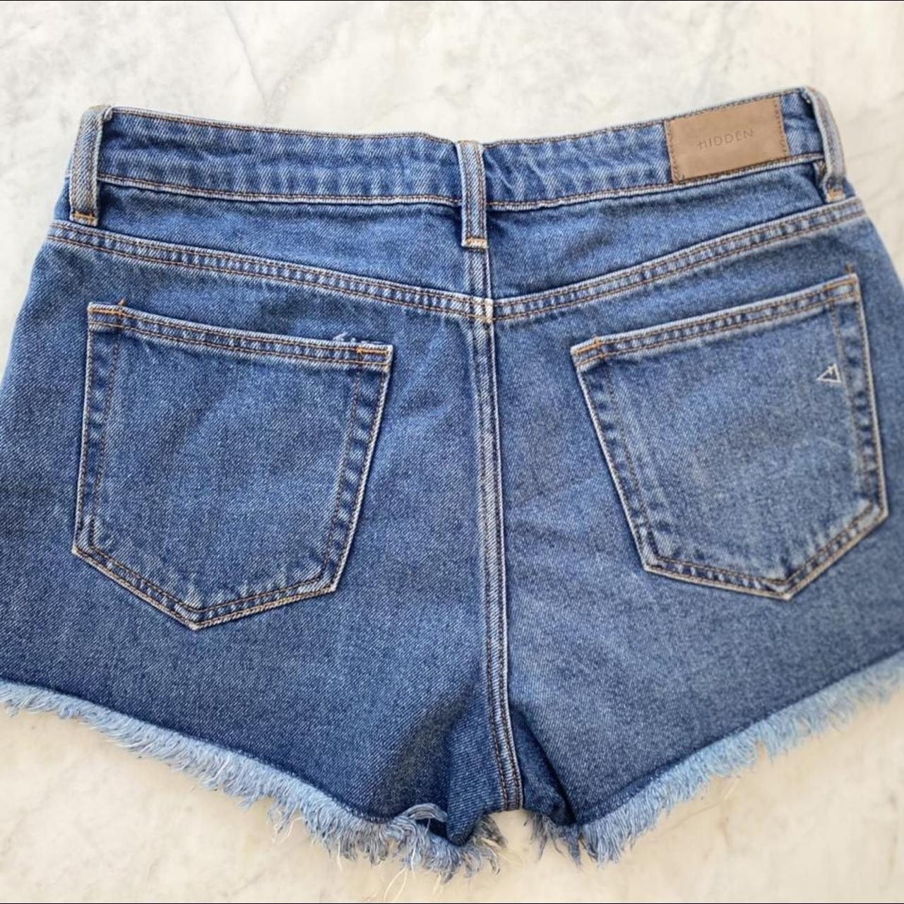 1822 Denim Women's Blue and White Shorts | Depop