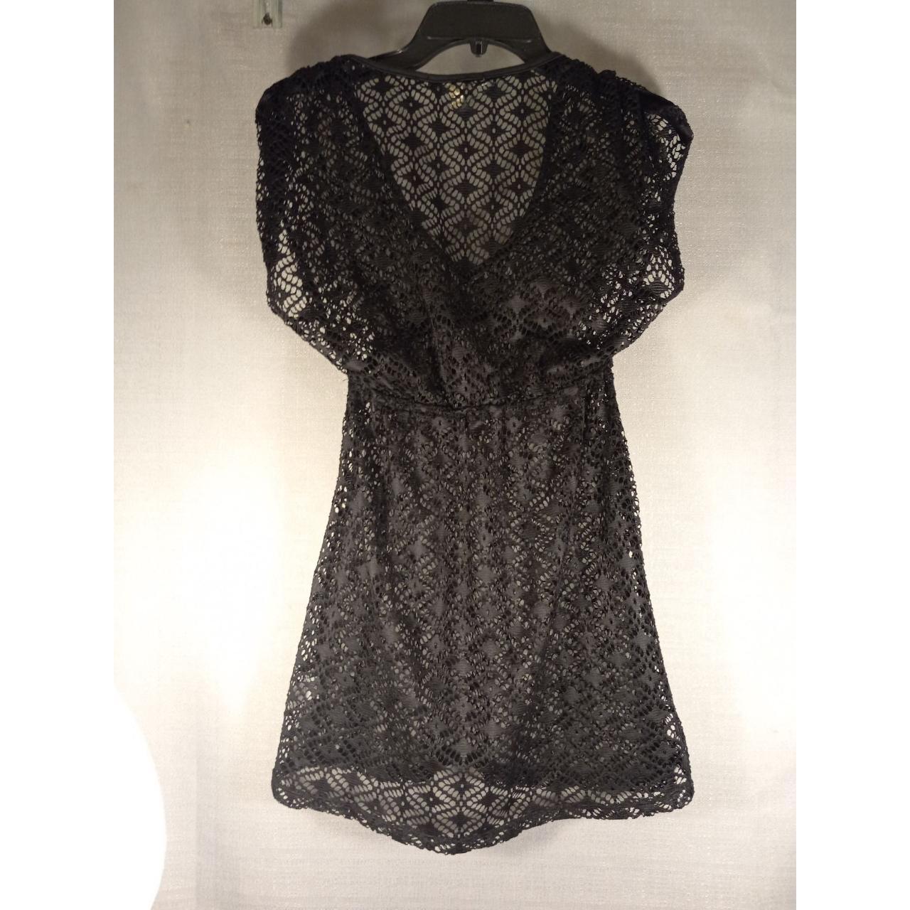 Miken Woman's XS crochet Empire-Waist swim cover up... - Depop