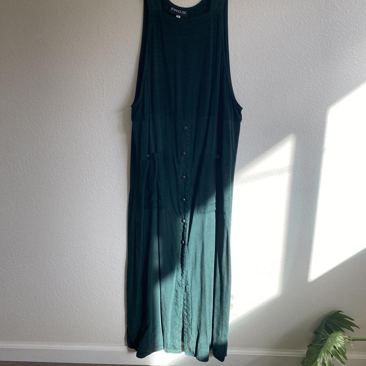 Hunter green vintage maxi dress. 90’s vibe. Has... - Depop