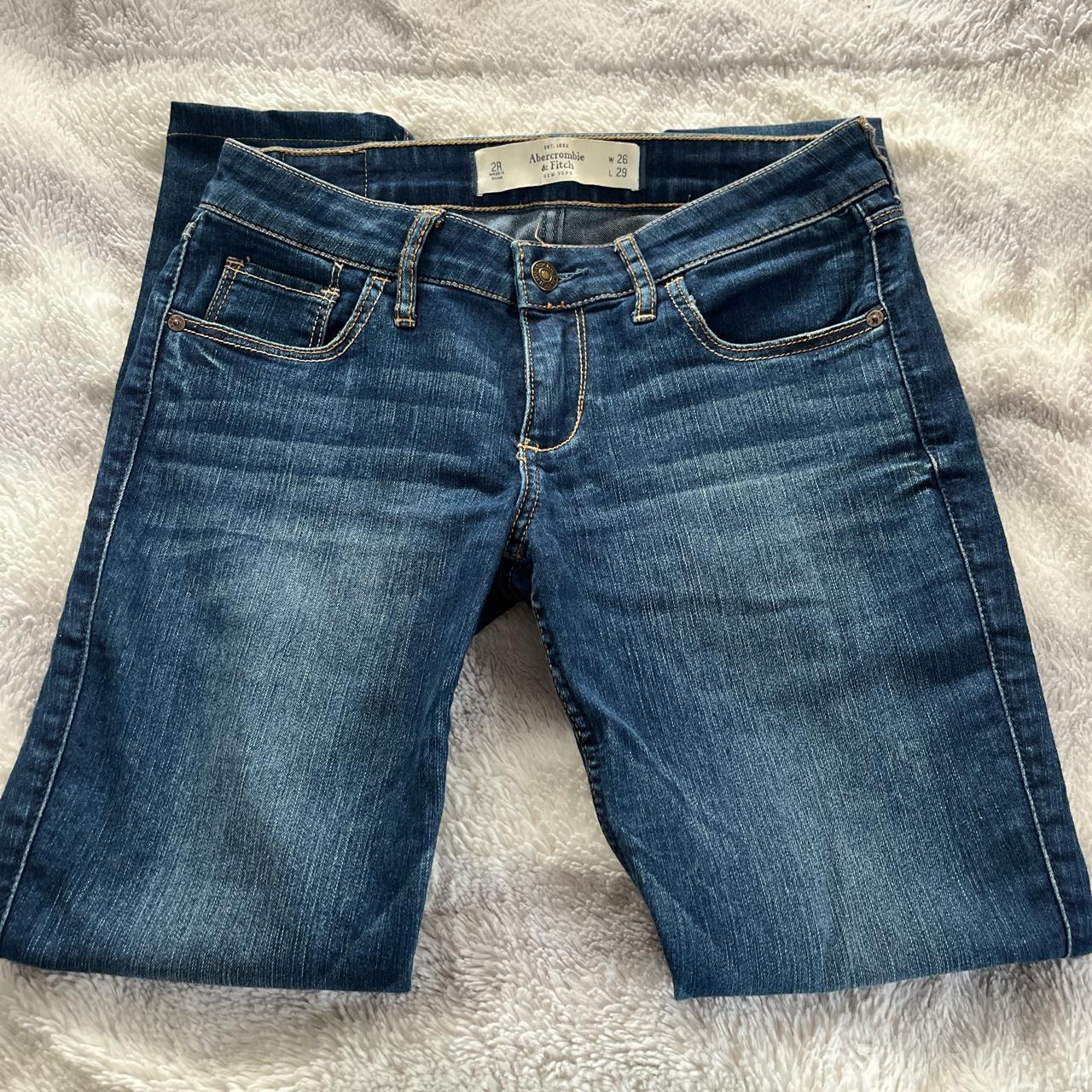 Abercrombie & Fitch Women's Blue Jeans | Depop