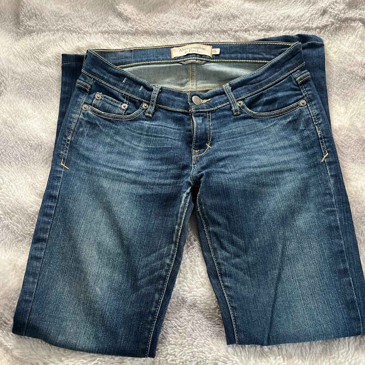 Abercrombie & Fitch Women's Blue Jeans | Depop