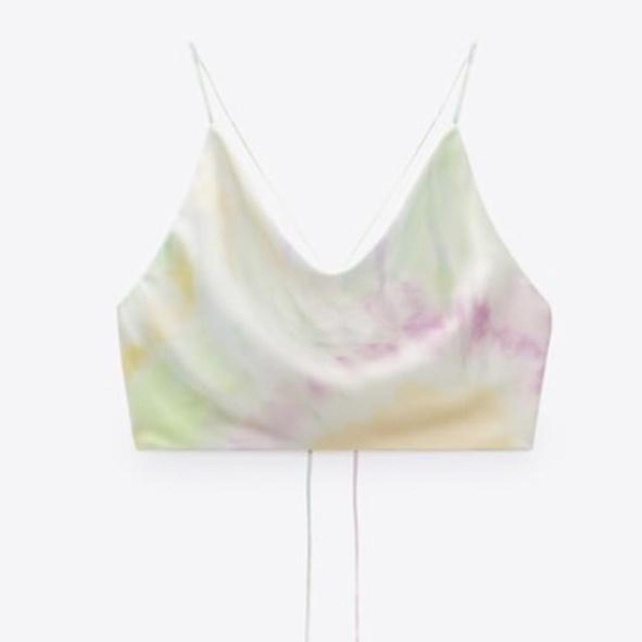 tie dye camisole top zara