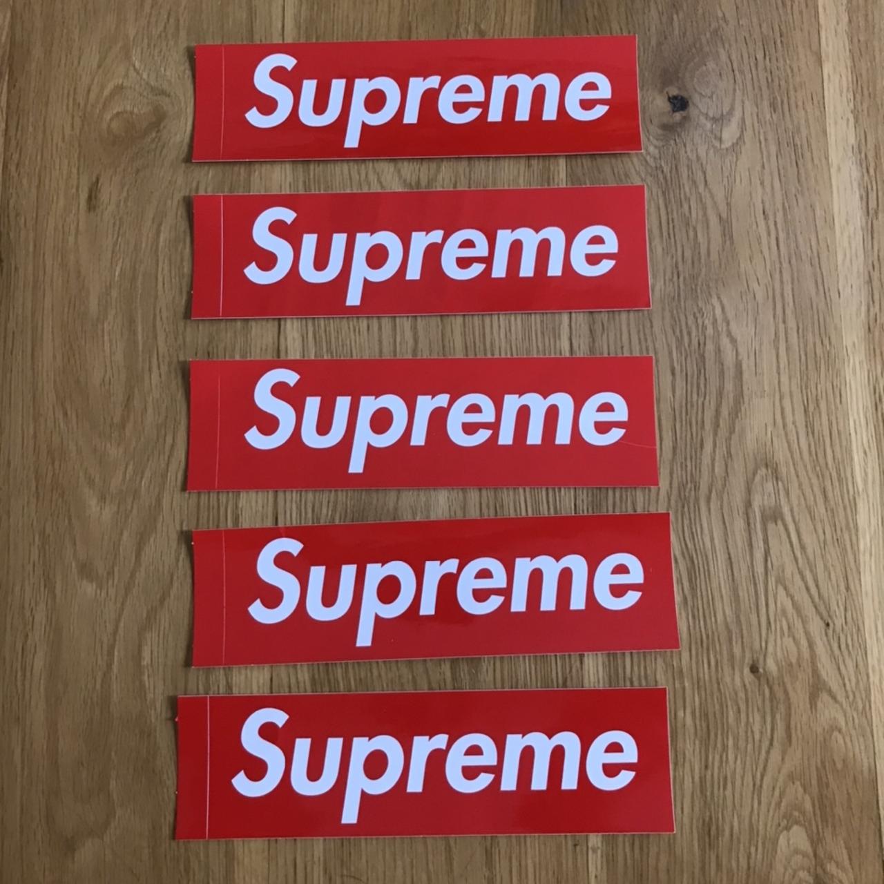 Supreme red cheap bogo sticker