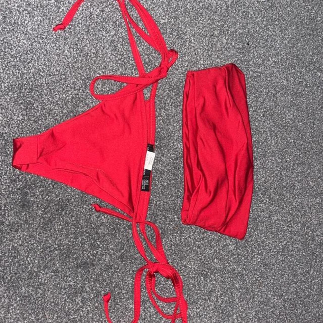 Red pretty little thing bikini set - Depop