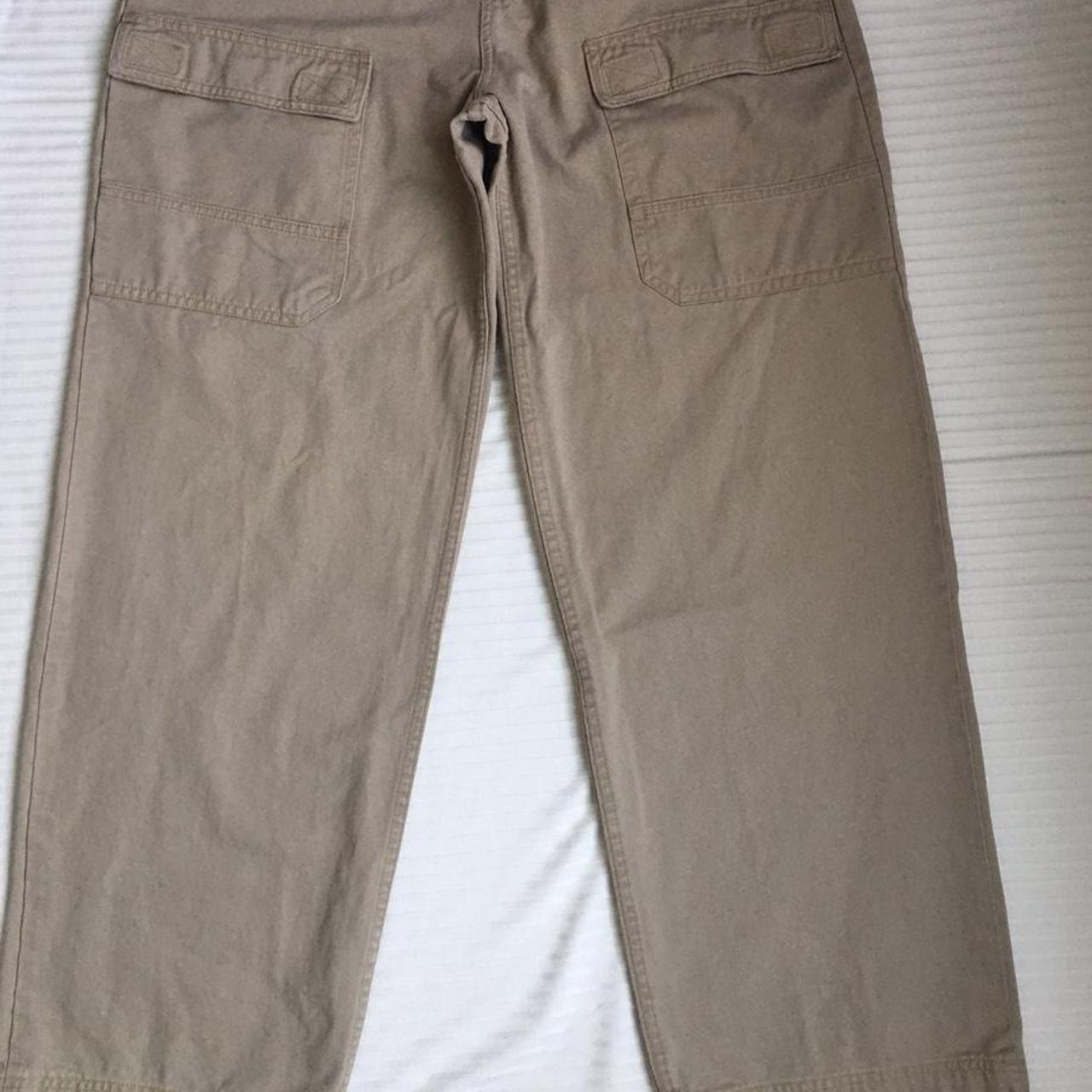 L.E.I; light brown Cargo straight leg pants Size:... - Depop