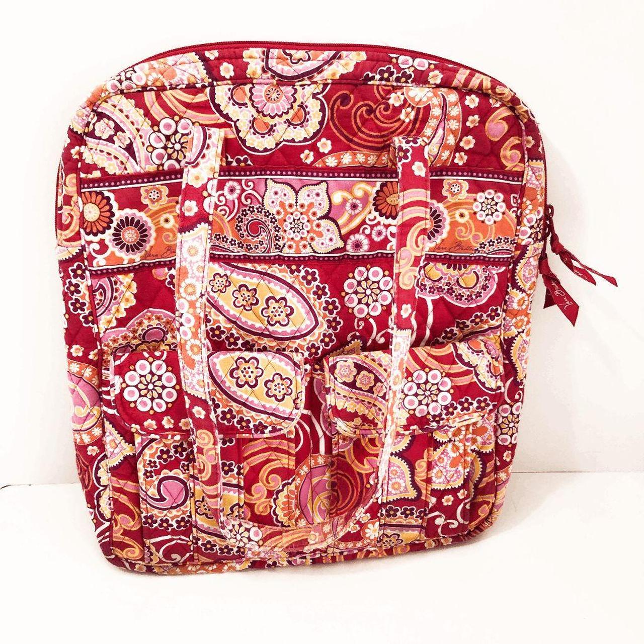 Vera Bradley Women's Red and Pink Bag | Depop