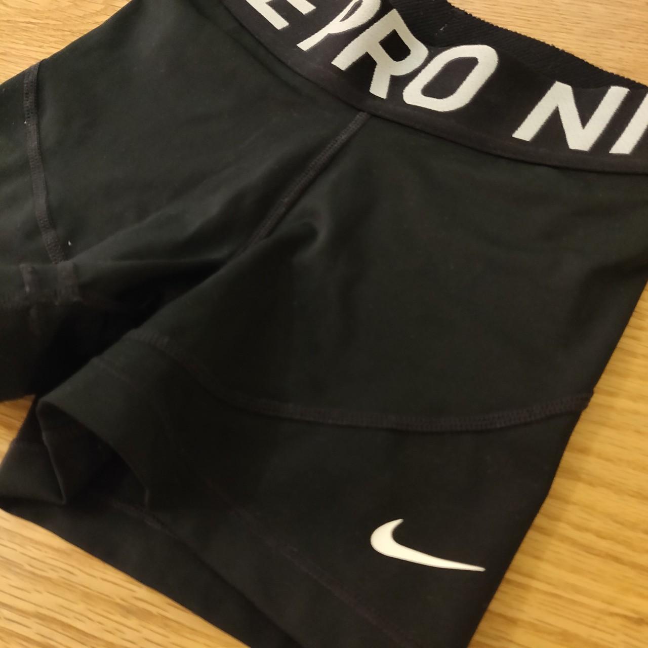 Nike Pro shorts, Black, Size XS. Hardly worn. - Depop