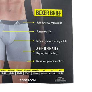 Adidas 3 Pack Boxer Brief Underwear Size XL (40-42) - Depop