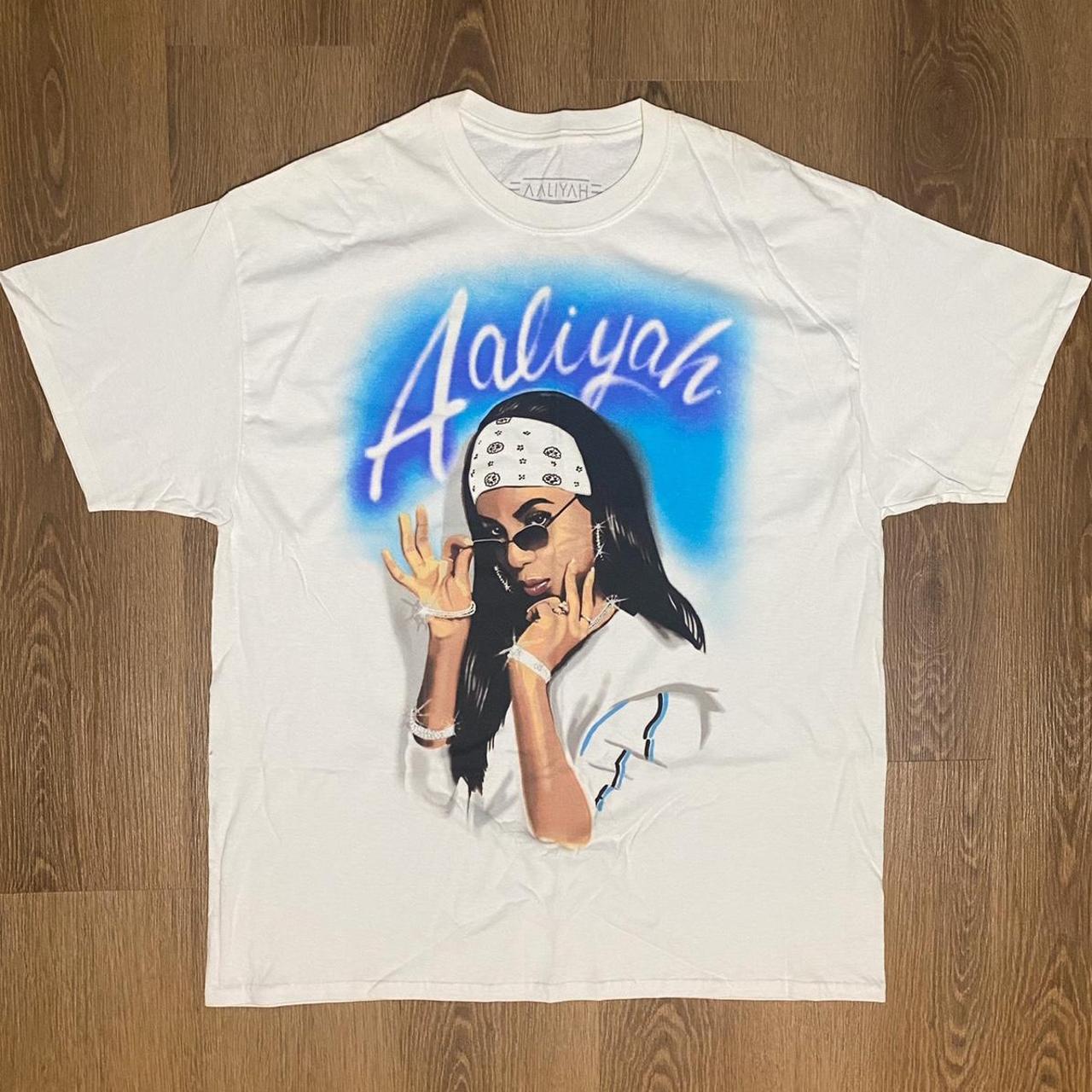 Aaliyah Graphic T-Shirt NWOT/Never worn Size:... - Depop