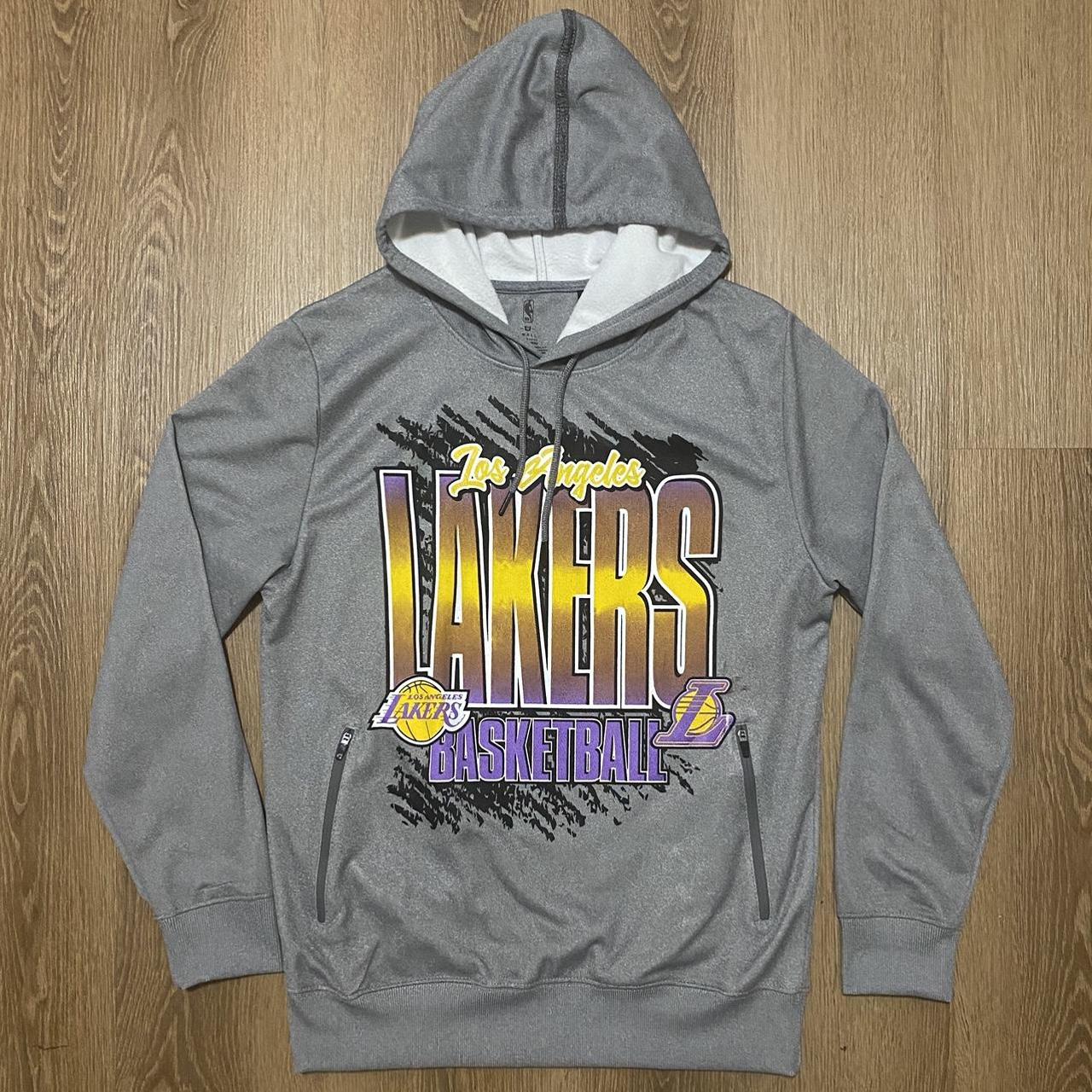 Los Angeles Lakers Basketball Zip Up Pocket... - Depop