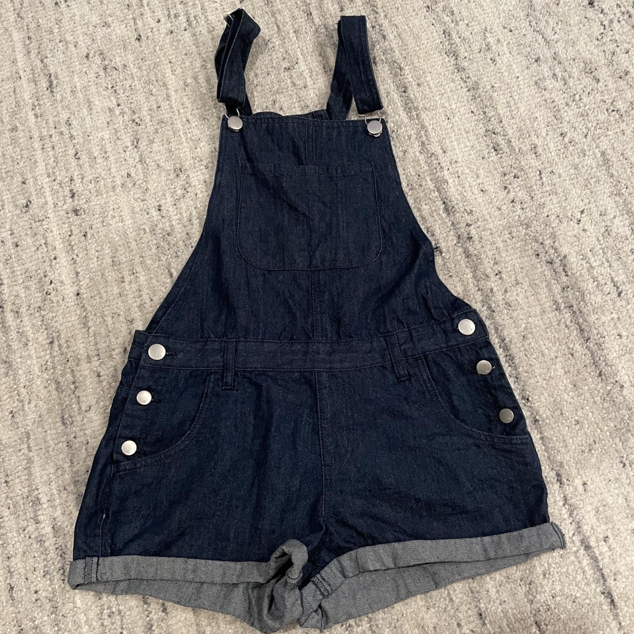 Cotton On Women's Navy Dungareesoveralls Depop