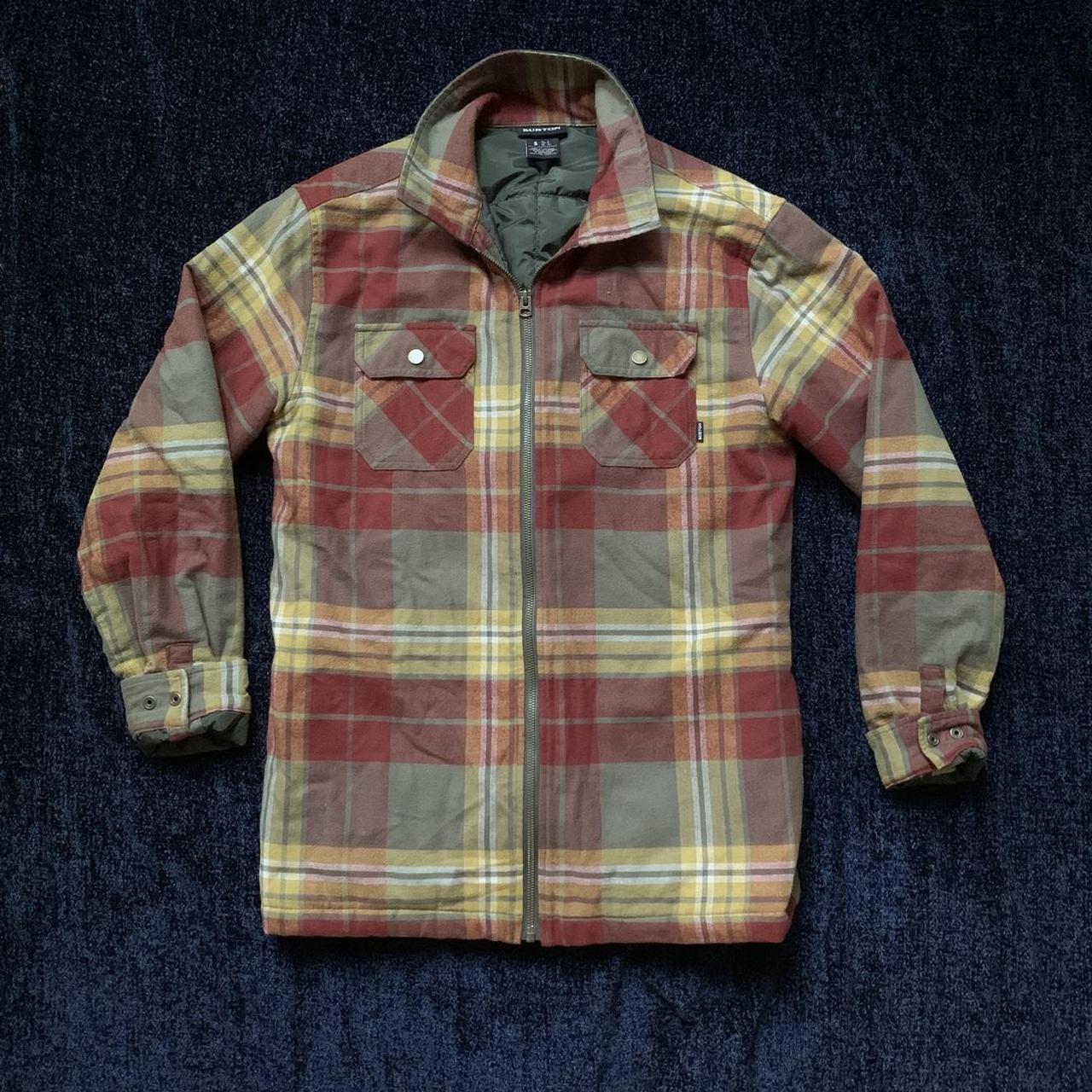 Burton Men's Orange and Brown Jacket Depop