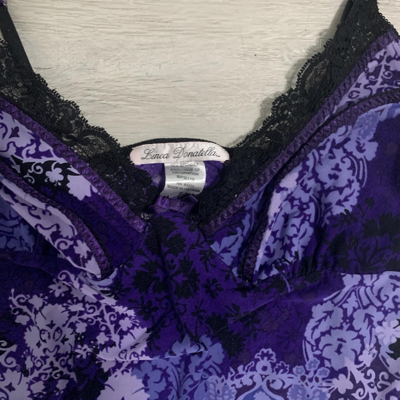 Linea Donatella Women's Purple and Black Vest (3)