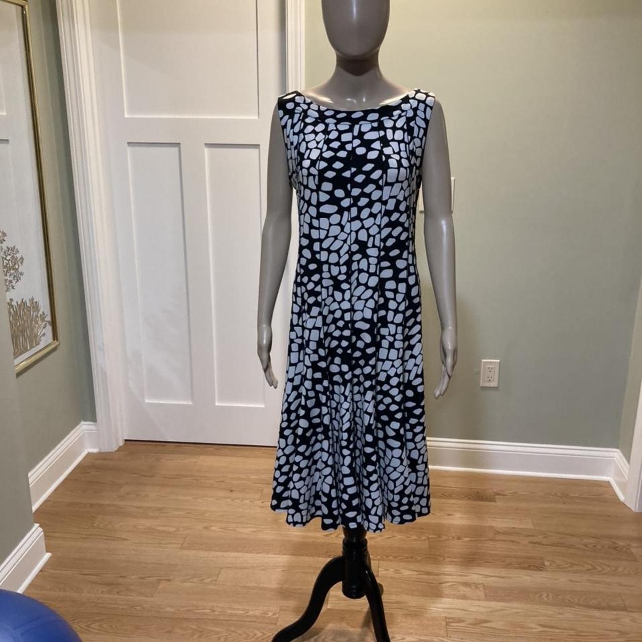 Forever Unique Women's Black and White Dress