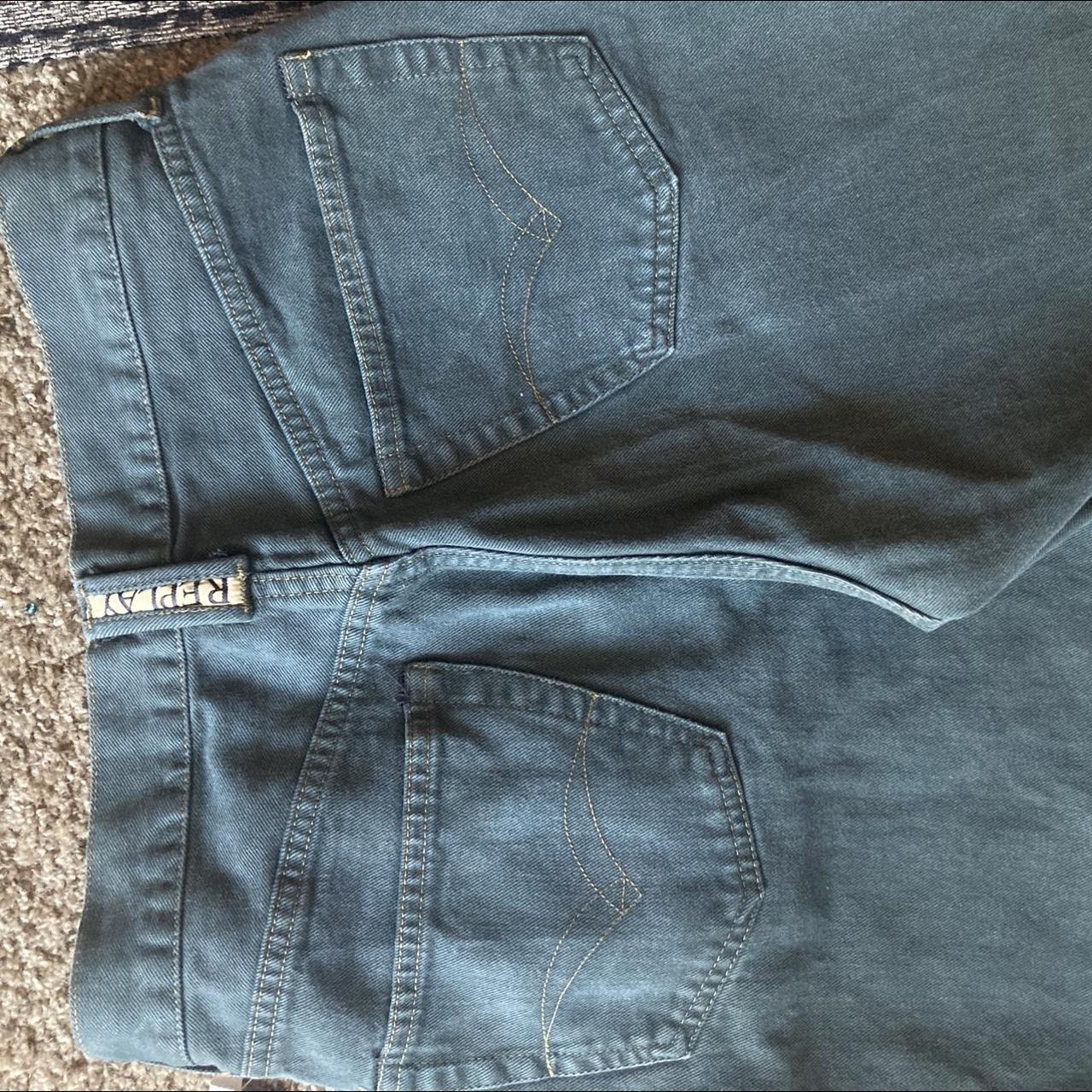 Vintage REPLAY Forest green jeans size... - Depop