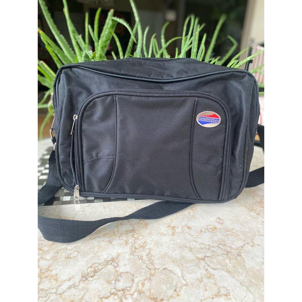 American Tourister black travel carry on - Depop