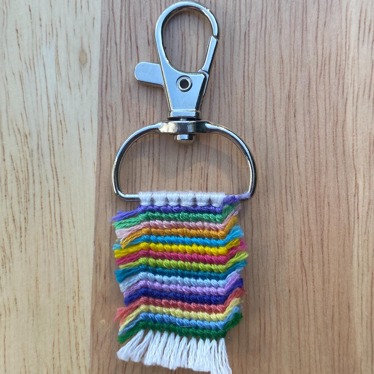 Handmade Rag Rug Keychain Features many... Depop
