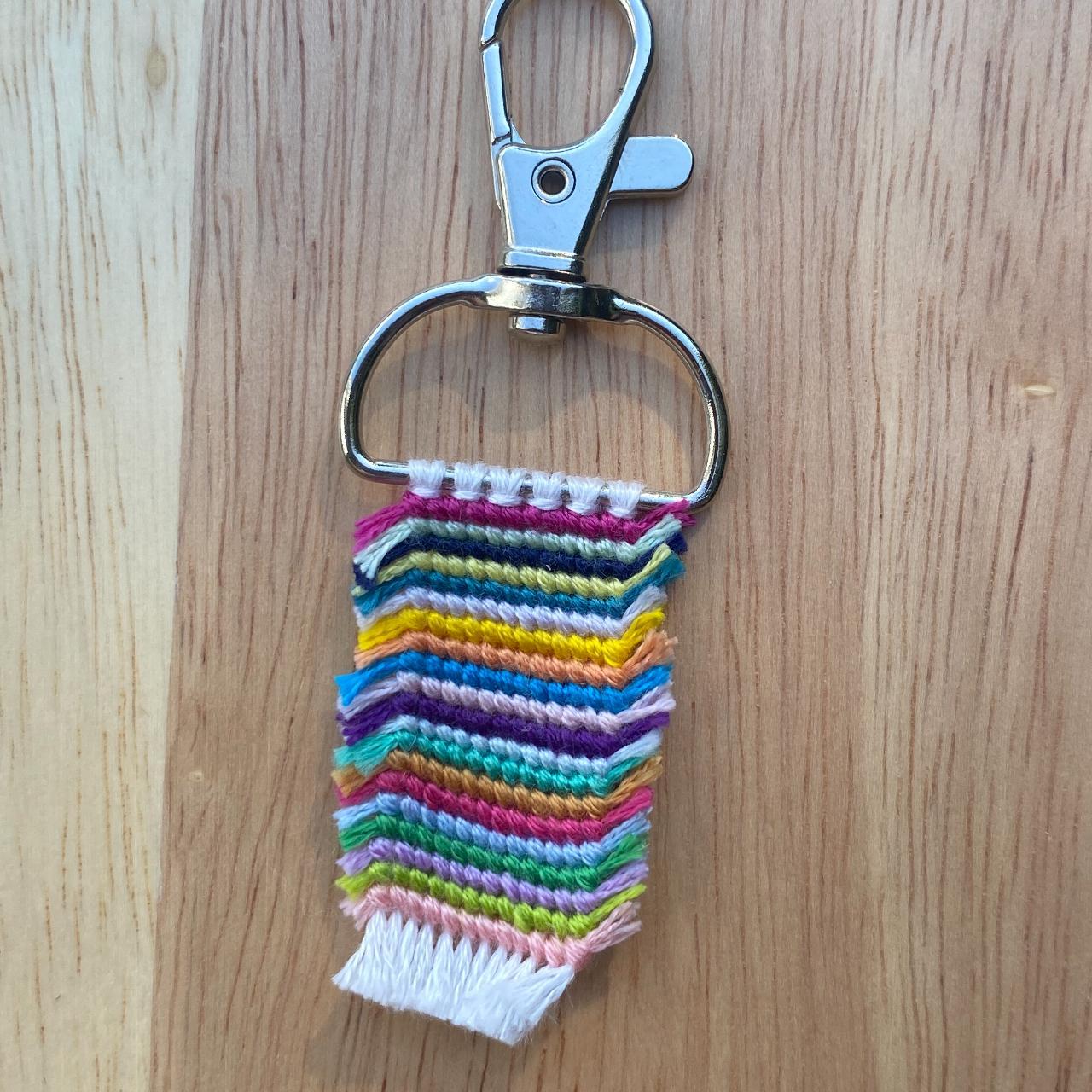 Handmade Rag Rug Keychain Includes several... Depop
