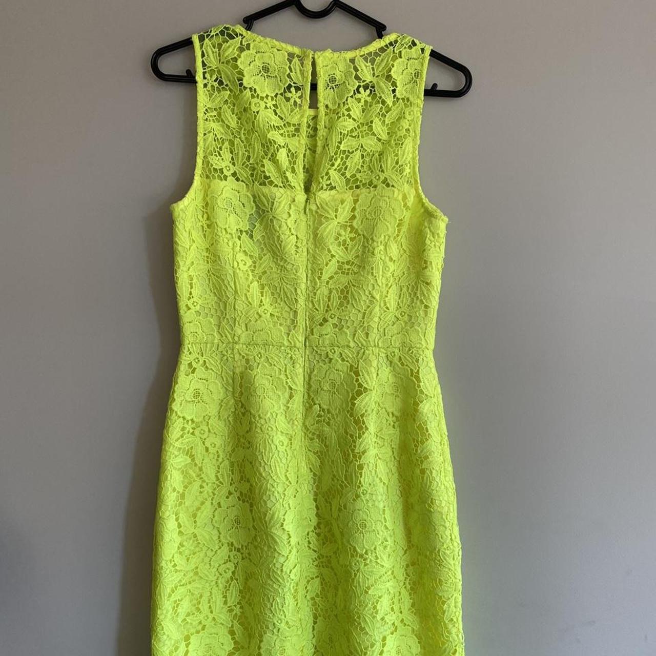 Bright Green J.Crew Collection Lace dress. comes... - Depop