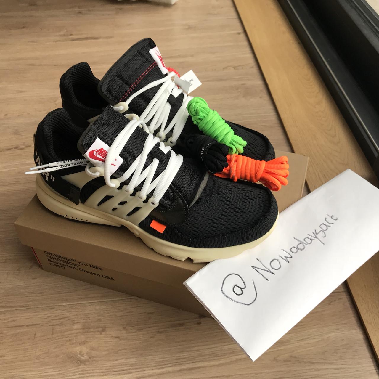 Off-white x nike air presto clearance black/black-muslin