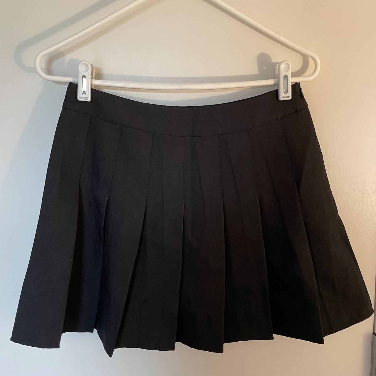 Black Pleated Mini Skort. Classic little mini that... - Depop
