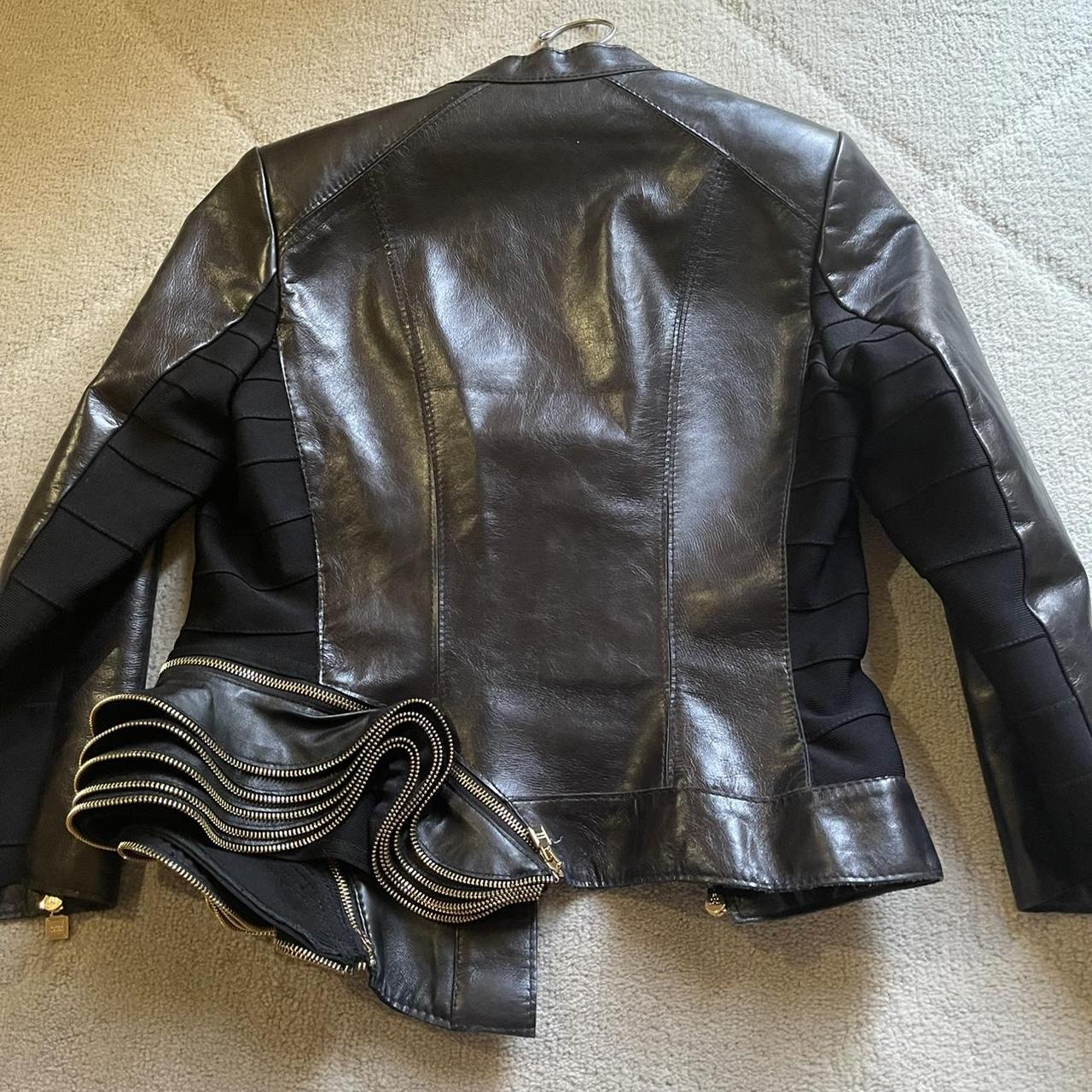 Herve leger clearance leather jacket