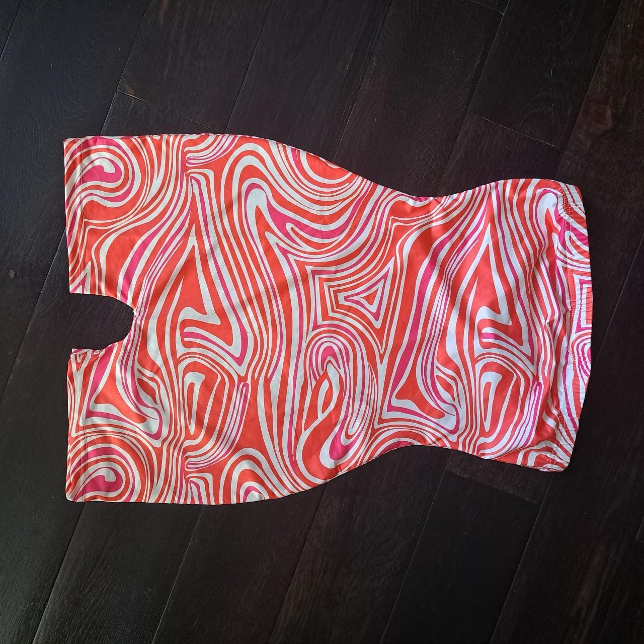 SHEIN Women's Pink and Orange Dress Depop