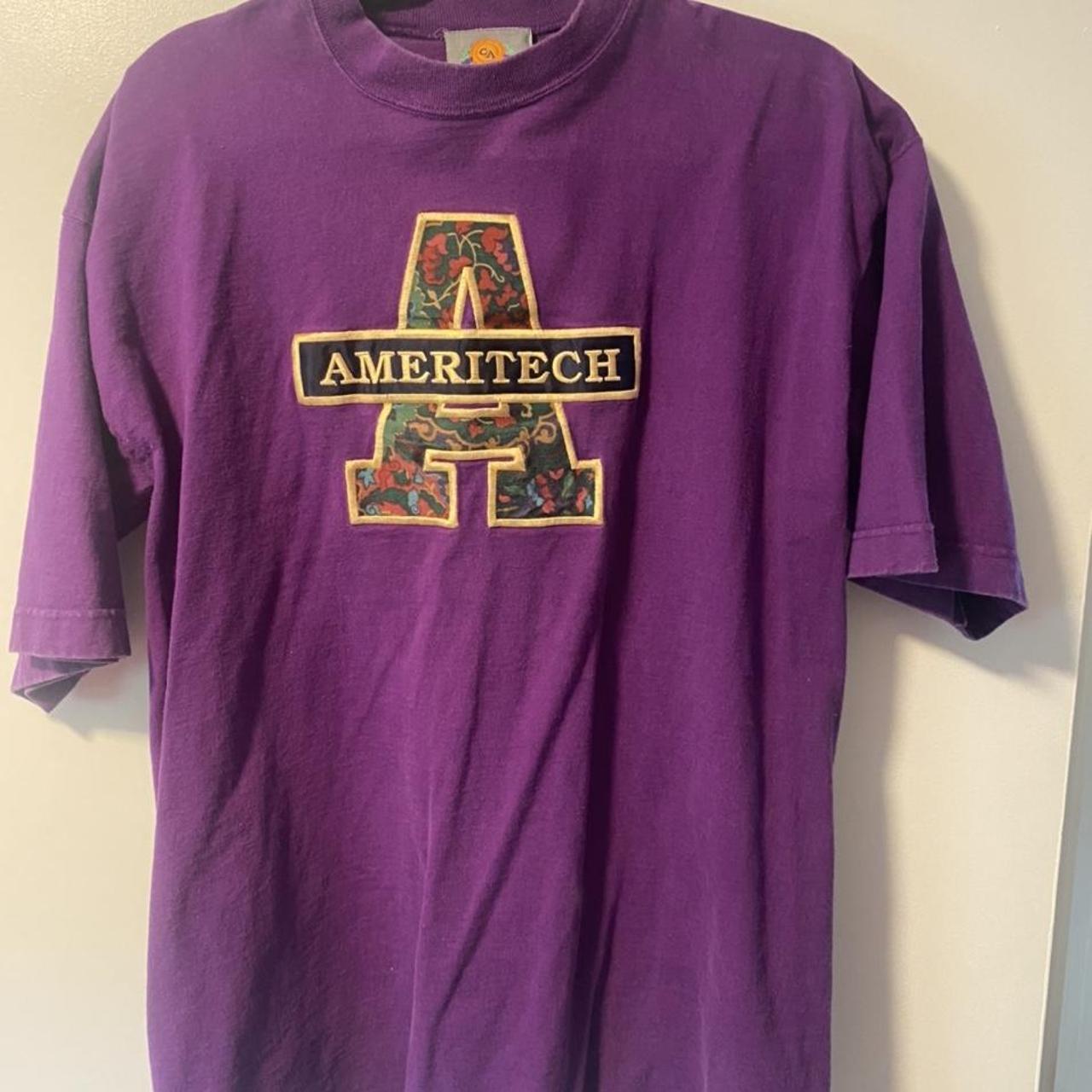 American Heritage Textiles Men's Purple T-shirt