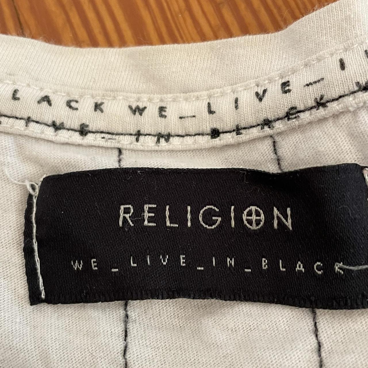 “RELIGION We Live In Black” Dark Streetwear Brand... Depop