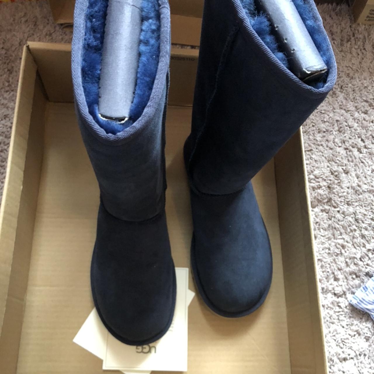 Tall navy hot sale ugg boots