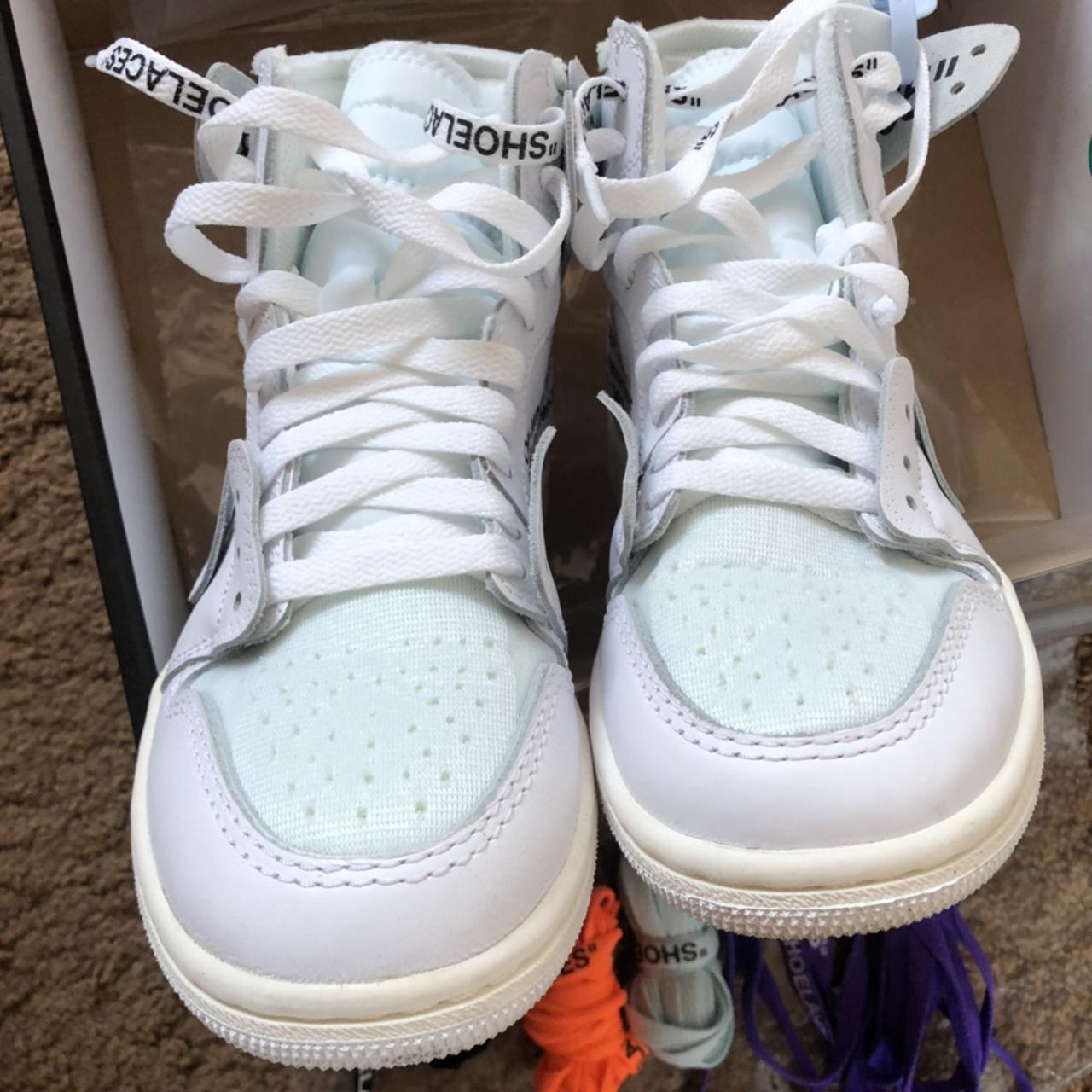 Off white jordan 2025 1 tongue