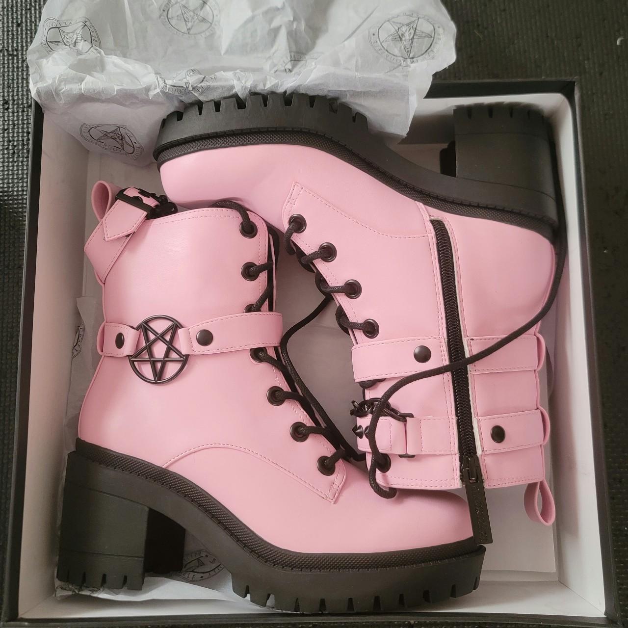 pink lilith boots